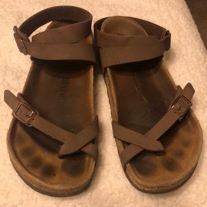 Birkenstock’s, size 38, fit like an 8.